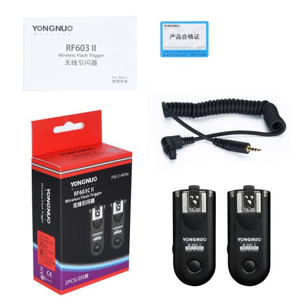 Yongnuo RF-603 II RF 603 II Wireless Flash Trigger 2 Transceivers