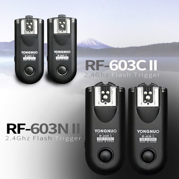 Yongnuo RF-603 II RF 603 II Wireless Flash Trigger 2 Transceivers