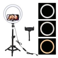 ZOMEI 10" Dimmable Selfie LED Ring Light Photographic lighting Youtube Video Live 3500-5500k