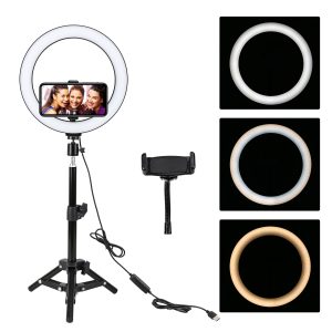 ZOMEI-10-Dimmable-Selfie-LED-Ring-Light-Photographic-lighting-Youtube-Video-Live-3500-5500k-Studio-Light-1