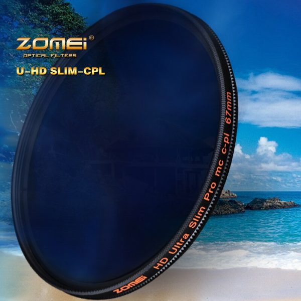 ZOMEI HD Optical Glass CPL Filter Slim Multi-Coated Circular Polarizer Polarizing lens filter 40.5/49/52/55/58/62/67/72/77/82mm