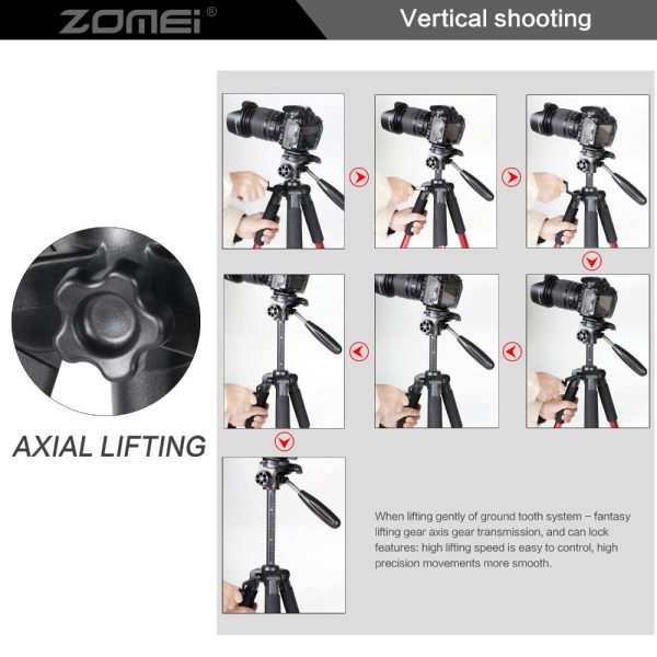 ZOMEI Q111 Professional Portable Travel Aluminum Camera Tripod&Pan Head