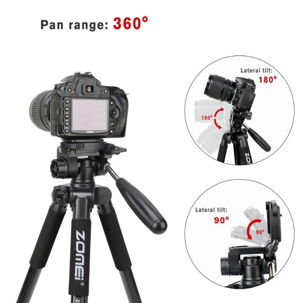 ZOMEI Q222 Camera Tripod Tripode Stative Flexible Photographic