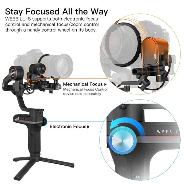 Zhiyun Weebill S DSLR Gimbal Stabilizer for DSLR & Mirrorless Camera Sony A7M3 A7III A7R3 Nikon Z6 Z7