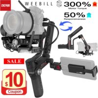 Zhiyun Weebill S DSLR Gimbal Stabilizer for DSLR & Mirrorless Camera Sony A7M3 A7III A7R3 Nikon Z6 Z7