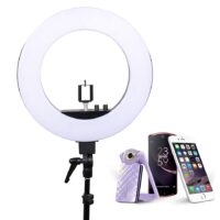 Zomei 18 inch LED Ring Light Dimmable Photographic Lighting Studio Video light 3200-5600K