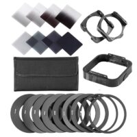 Zomei Camera Filtro Gradient Neutral Density Gradual ND Square Resin Filters Adapter Rings Holder