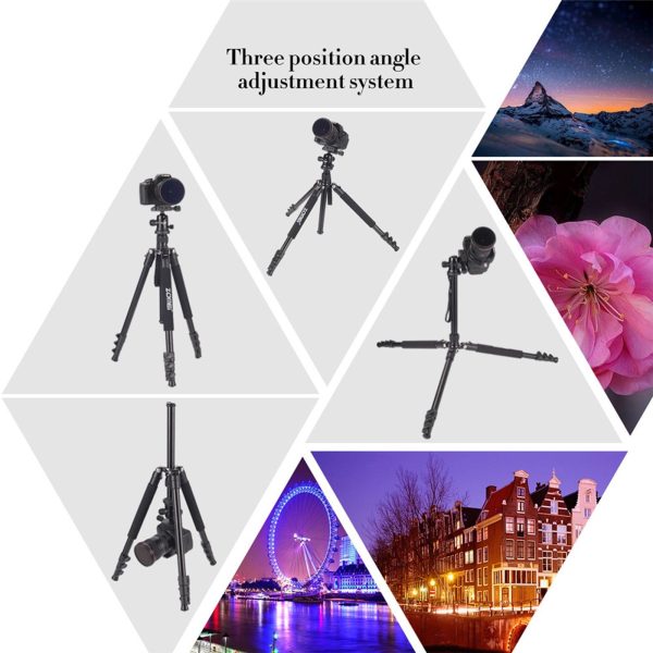 Zomei Professional Q555 Camera tripod Lightweight Aluminum Camera Tripod Stand with Ball Head