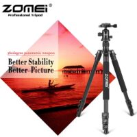 Zomei Q555 Professional Tripod Aluminum Flexible Portable Camera Tripod Stand Tripe with Ball Head