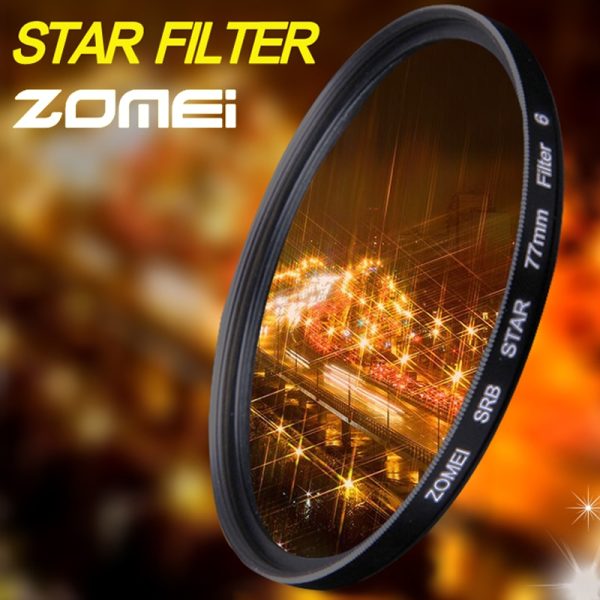 Zomei Star Line Star Filter 4 6 8 Piont Filtro Camera Filters 40.5 49 52 55 58 62 67 72 77 82mm