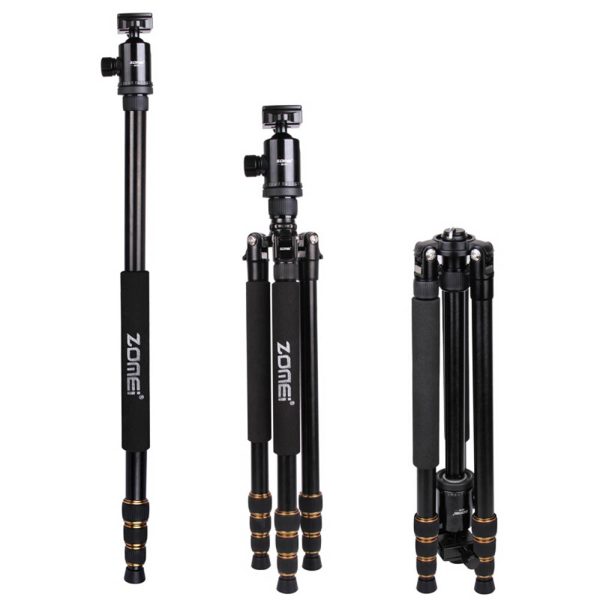 Zomei Z668 Professional Photographic Travel Compact Aluminum Heavy Stable Tripod Monopod Ball Head