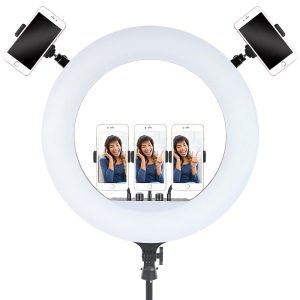 fosoto-21-Inch-Photographic-lighting-2700-6500K-LED-Ring-Lamp-With-tripod-Remote-RingLight-For-Camera-1