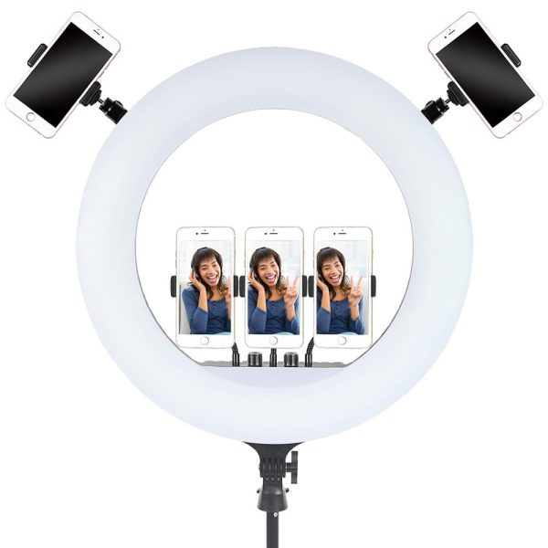 fosoto 21 Inch Photographic lighting 2700-6500K LED Ring Lamp With tripod Remote RingLight