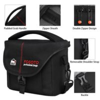 fosoto DSLR Camera Bag Case Cover Video Photo Digital photography Shoulder Nylon Bags