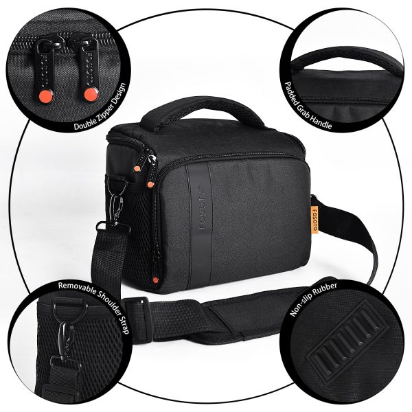 fosoto DSLR Camera Bag Waterproof Fashion Shoulder Bag Video Camera case