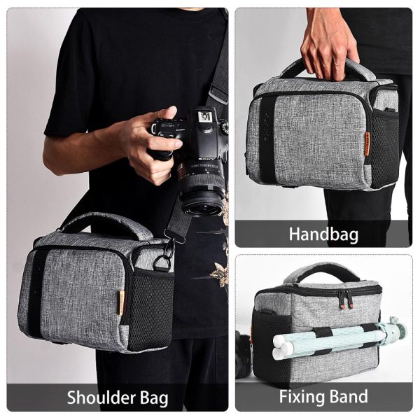 fosoto DSLR Camera Bag Waterproof Fashion Shoulder Bag Video Camera case