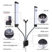 fosoto FT-450 Multimedia Extreme With Selfie Function Photography Light Led Video light Lamp Ring With Tripod