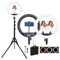 fosoto LED Ring Light Selfie Photo Photography Lighting Ringlight lamp With Tripod Stand