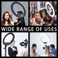 fosoto LED Ring Light Selfie Photo Photography Lighting Ringlight lamp With Tripod Stand