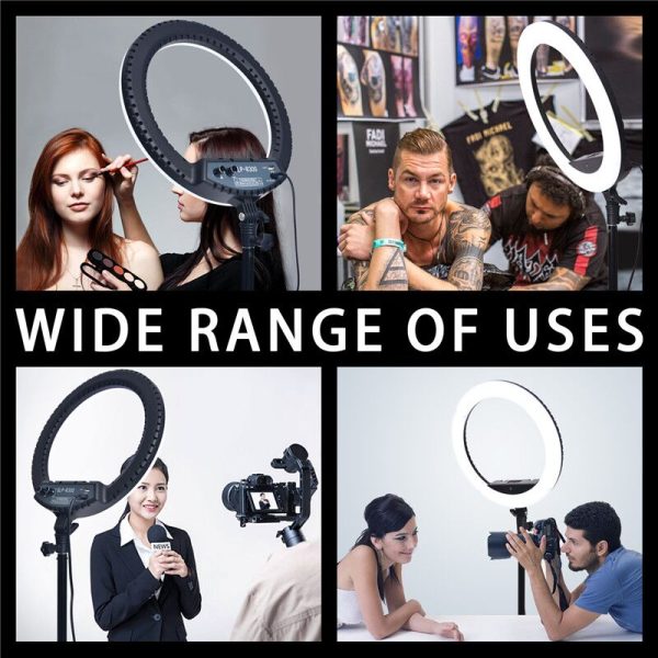 fosoto LED Ring Light Selfie Photo Photography Lighting Ringlight lamp With Tripod Stand