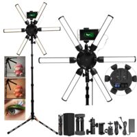 fosoto Multimedia Extreme Photography Lamp Led Star Ring Light 60W Video Ring Lamp With Tripod